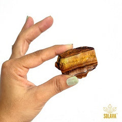 Natural Tiger Eye Crystal Stone Original Certified - Raw - 2 Piece