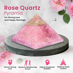 Original Rose Quartz Crystal Pyramid