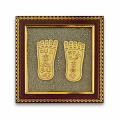 Original Lakshmi Charan Pyrite Frame for Wealth