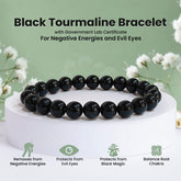 Original Black Tourmaline Bracelet with Certificate