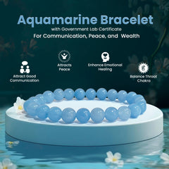 Original Aquamarine Bracelet With Certificate