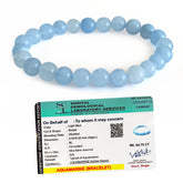 Original Aquamarine Bracelet With Certificate