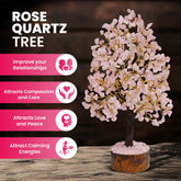 Original Rose Quartz Tree - Certified Rose Quartz Crystal Tree