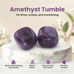 Original Amethyst Tumble for Anxiety and Stress