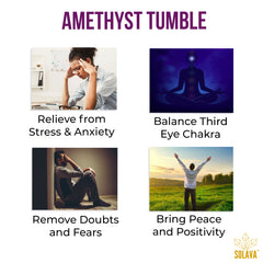 Original Amethyst Tumble for Anxiety and Stress