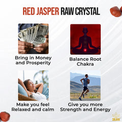 Natural Red Jasper Crystal Stone Original Certified - Raw - 2+ Piece