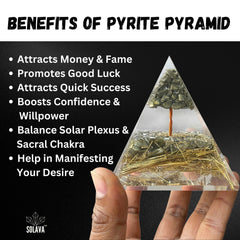 Original Pyrite Crystal Pyramid - 3.5 Inch
