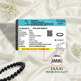 Premium Black Tourmaline Bracelet Original Certified for Men & Women