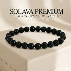 Premium Black Tourmaline Bracelet Original Certified for Men & Women