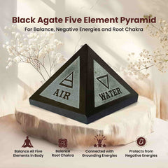 Original Black Agate Pyramid