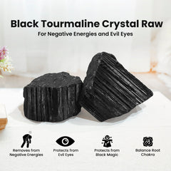 Original Black Tourmaline Stone Crystal