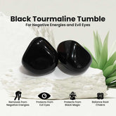 Original Black Tourmaline Stone Tumble