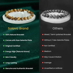 Original Cat’s Eye Bracelet with Raw Selenite Plate