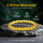 Original Citrine Bracelet with Certificate