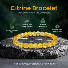 Original Citrine Bracelet with Certificate
