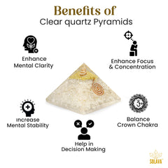 Original Clear Quartz Crystal Pyramid