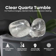 Original Clear Quartz Crystal Tumble