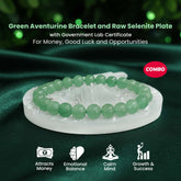 Original Green Aventurine Bracelet with Selenite Plate