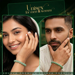 Premium Green Aventurine Bracelet for Men & Women with Certificate