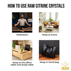 Natural Original Raw Citrine Crystals Original Certified - Raw - 2+ Piece