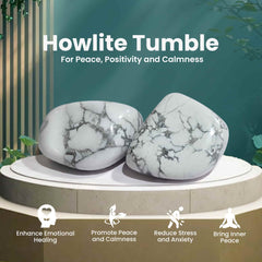Original Howlite Crystal Tumble