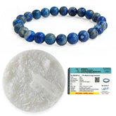 Original Lapis Lazuli Bracelet with Selenite Plate
