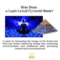 Original Lapis Lazuli Crystal Pyramid