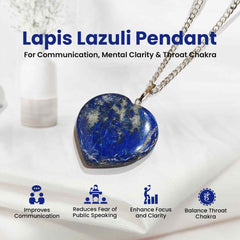 Original Lapis Lazuli Crystal Pendant for Men and Women