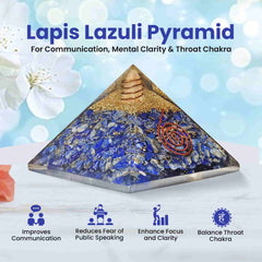 Original Lapis Lazuli Crystal Pyramid