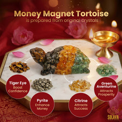 Original Money Magnet Crystal Tortoise