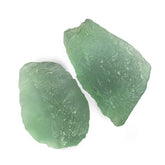 Natural Green Fluorite Raw Crystal Stone Original Certified - 2 Piece