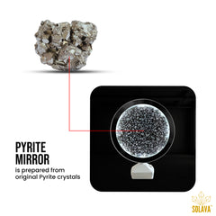 Original Pyrite Crystal Mirror