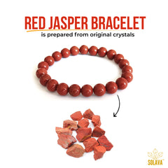 Original Red Jasper Bracelet with Certificate