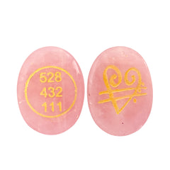 Original Rose Quartz Stone Zibu Coin