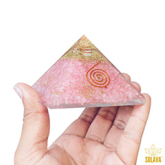 Original Rose Quartz Crystal Pyramid