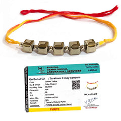Original Golden Pyrite Rakhi with Certificate