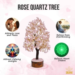 Original Rose Quartz Tree - Certified Rose Quartz Crystal Tree