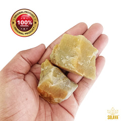 Natural Original Yellow Aventurine Crystal Original Certified - Raw - 2+ Piece
