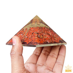 Original Red Jasper Crystal Pyramid