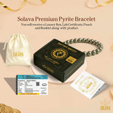 Premium Pyrite Bracelet with Certificate for Men and Women