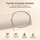 Raw Pyrite Anklet Certified - Pyrite Payal