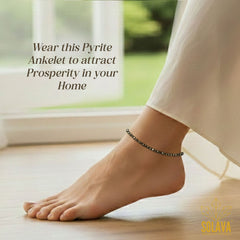 Raw Pyrite Anklet Certified - Pyrite Payal