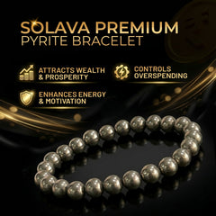 Premium Pyrite Bracelet with Certificate for Men and Women