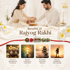 Rajyog Crystal Rakhi for Brother and Bhabhi