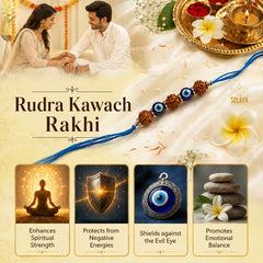 Natural Rudra Kawach Rakhi with Certificate