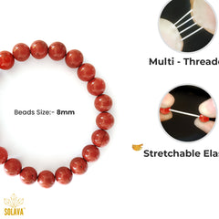 Original Red Jasper Bracelet with Certificate