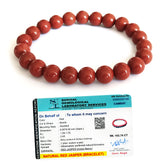 Original Red Jasper Bracelet with Certificate