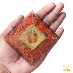 Original Red Jasper Crystal Pyramid
