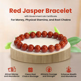 Original Red Jasper Bracelet with Certificate