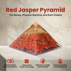 Original Red Jasper Crystal Pyramid